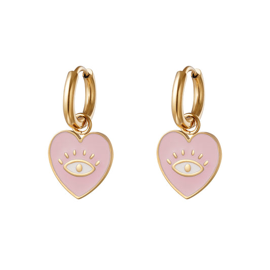 Cecile earrings pink